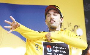 坎塞拉拉穿上黄色领骑衫 CFP 图